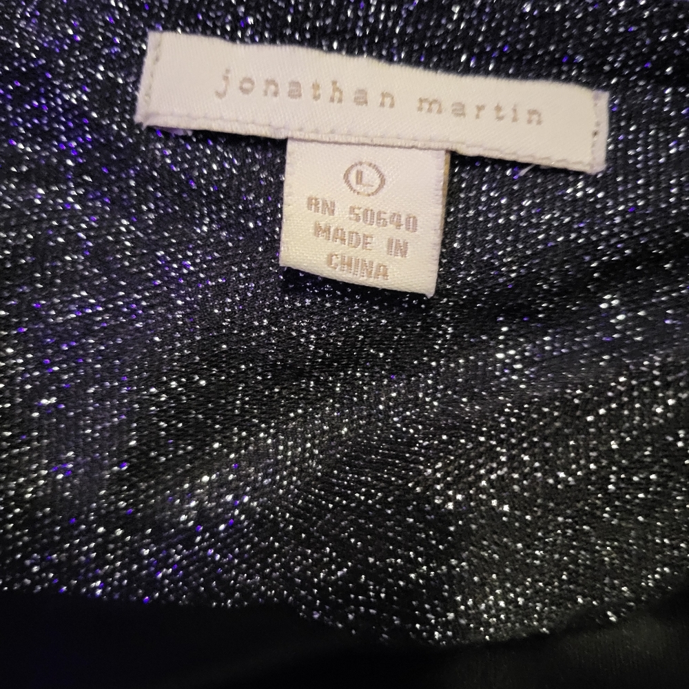 Silver black shirt